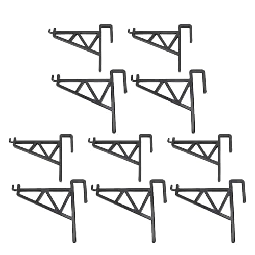 ANGGREK Beehive Frame Holder Grip, Beehive Inspection Bracket Lightweight Sturdy 10pcs for Honey Harvesting (Black) - color: Black