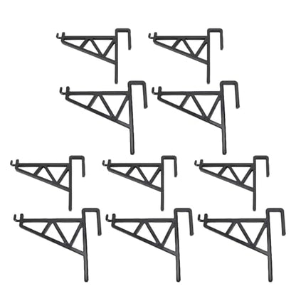 ANGGREK Beehive Frame Holder Grip, Beehive Inspection Bracket Lightweight Sturdy 10pcs for Honey Harvesting (Black) - color: Black