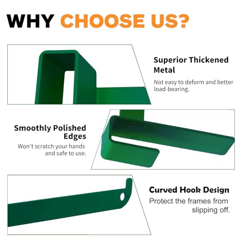 Beehive Frame Holder, 4 Pcs Green Stainless Beehive Inspection Bracket, Bee Hive Stand, Bee Hives Boxes Starter Kit, Beekeeping Frame Support Bracket, Beehive Frame Perch, Beekeeping Supplies - color: GreenA-4pcs