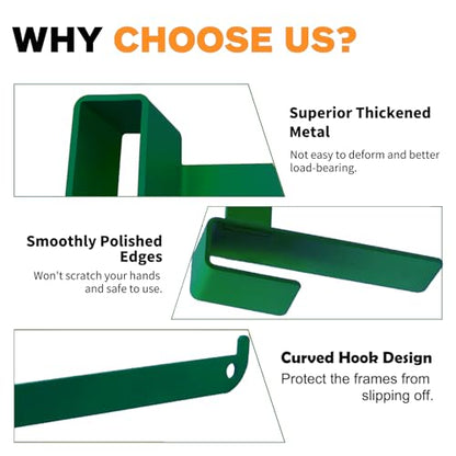 Beehive Frame Holder, 2 Pcs Green Stainless Beehive Inspection Bracket, Bee Hive Stand, Bee Hives Boxes Starter Kit, Beekeeping Frame Support Bracket, Beehive Frame Perch, Beekeeping Supplies - color: GreenA-2pcs
