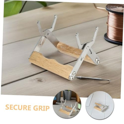 YARNOW 4pcs Beekeeping Frame Grip Tool with Wood Handle Durable Metal Hive Frame Lifter for Efficient Hive Management Beekeeping Equipment Supplies