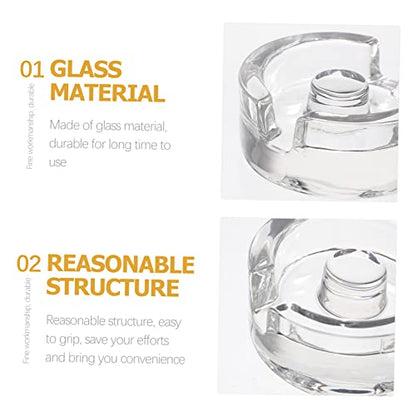 DECHOUS Fermented Glass Weight Jar Wide Mouth Lid for Sauerkraut Pickle Mason Jar Fermentation Weight