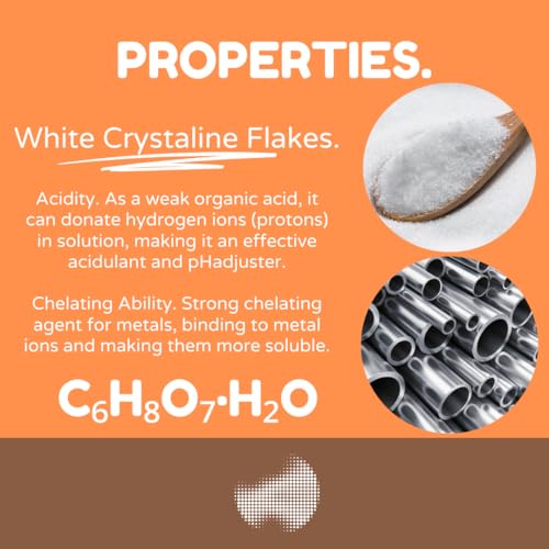 Alliance Chemical Citric Acid Monohydrate - USP Food Grade - 4 Pack (8 lb) Powder - size: 4 Pack (8 lbs.)