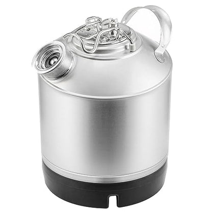1.6 Gallon Cleaning Keg with D System Sankey Ports, Wash Out Keg with Rubber Base for Beer Lines Cleaning | D System Sankey Ports;Cleaning Keg - size: 1.6 Gallon