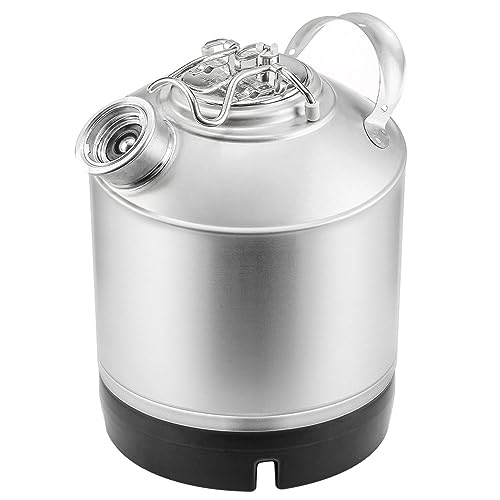 1.6 Gallon Cleaning Keg with D System Sankey Ports, Wash Out Keg with Rubber Base for Beer Lines Cleaning | D System Sankey Ports;Cleaning Keg - size: 1.6 Gallon