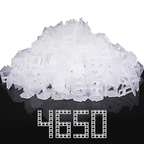 DGSL Tile Leveling System, 4650-Piece 1/16" Tile Spacers Clips Tile Tools, Tile Installation Tools for Professional Ceramic Tile and Stone Installation - size: 1/16 Inch*4650 Piece