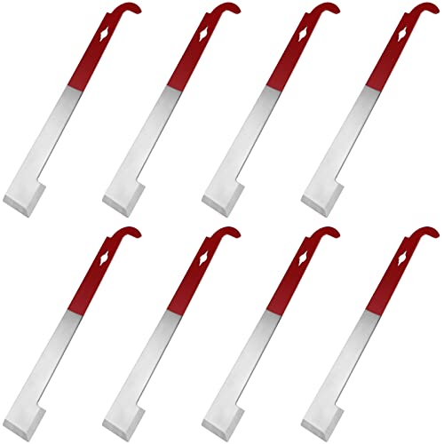 JOIKIT 8 Pack 10.6 Inch J Hook Hive Tool, Stainless Steel Beehive Scraper Tools, Bee Frame Lifter and Scraper Beekeeping Equipment for Beekeepers