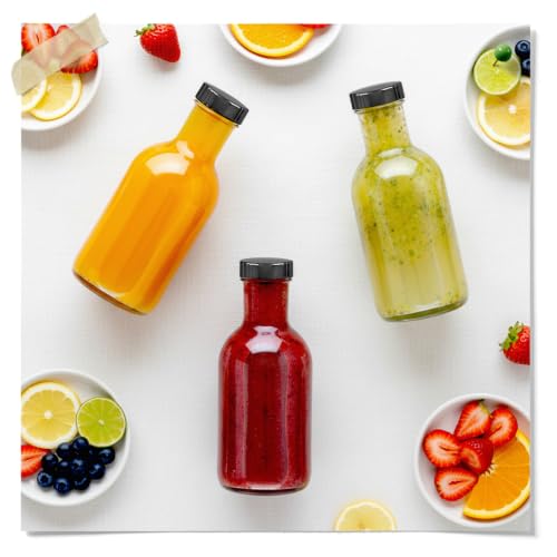 Fermentaholics 38mm Kombucha Airtight Re-usable Secondary Fermentation Lids – Poly Seal Screw Caps for 38mm Store-Bought Kombucha Bottles, Growlers, Homebrew, Mead, Cider, Water Kefir, Black (8)