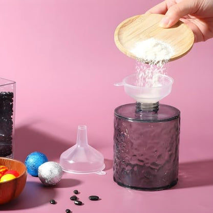 10 Pack Small Funnels Food Grade Mini Funnel Easily Transfer Liquids Granules Powders Plastic Funnels for Kitchen Use Filling Bottles Water Bottle Funnel Lotion Essential Oils