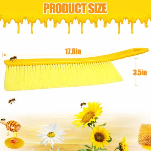 Beekeeping Brush for Beekeepers Bee Hive Supplies: Bee Brush with Soft Fibers Plastic Handle Beehive Cleaning Tool Bee Removal Beekeeping Equipment