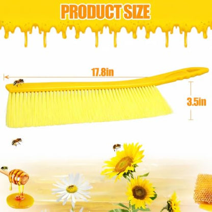 Beekeeping Brush for Beekeepers Bee Hive Supplies: Bee Brush with Soft Fibers Plastic Handle Beehive Cleaning Tool Bee Removal Beekeeping Equipment