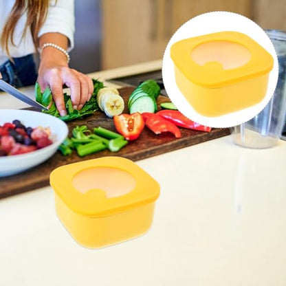 Unomor Cheese Storage Container for Fridge PP and Rubber Cheese Slice Holder for Keeping Fresh Butter and Cheese Multi-purpose Refrigerator Accessory