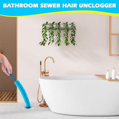 Dryer Vent Cleaner Brush, Lint Remover&Drain Snake for Trap Filter Cleaning | Flexible Long Cleaning Brush for Dryer Vent Lint Removal, Drain Snake Unclogger and Trap Filter Deep Cleaner Kit