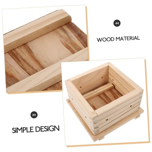 Luxshiny Homemade Tofu Mold Wooden Press Tool for Diy Bean Curd Safe and Kitchen Appliance for Making Fresh Tofu for Home Chefs
