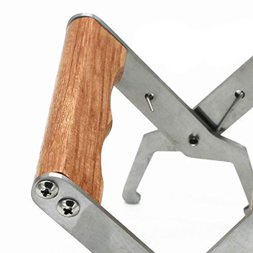 Frame Grip 2 Pcs Beekeeping Grip 5.1" X 5.1" Frame Lifter with Wooden Handle Beekeeping Equipment Bee Hive Frame Holder for for Beekeeper (Wooden Handle)