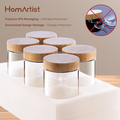 4 pack 16oz Overnight Oats Containers with Bamboo Lids, Glass Jars with Airtight Lids for Meal Prep, Wide Mouth Mason Salad Jars, Glass Food Storage Container for Yogurt Chia Snacks Spice Sugar - color: 16oz 4 Pack