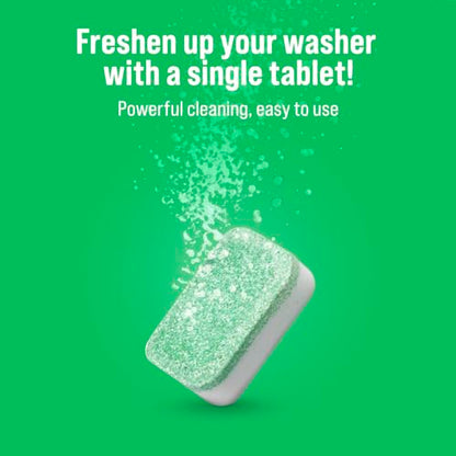 Rockin' Green Deep Cleaning and Deodorizing Tablets for Dishwashers, Washing Machines, and Garbage Disposals, Removes Odor and Residue (Washing Machine Cleaning Tablets, 8 Pack) - size: 1 Count (Pack of 8), style: Washing Machine Cleaning Tablets