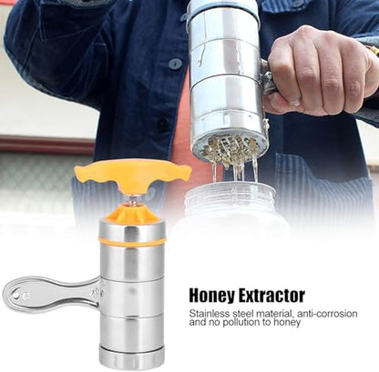 Harvesting Beekeeping Starter Tool Kit Set Equipment Filter Double Bee Sieve Honey Debris Strainer Beekeeping Press Machine Honey Extractor Beekeeping Stainless