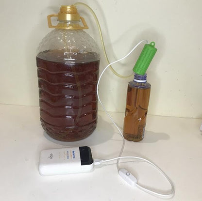 YUEWO Siphon Tube Pipe Hose Portable USB Electric Auto-Siphon Filter Plastic Soft Hose Kit with Pump No Mess Leak 1.2L/min for Home Brew Wine Beer Making