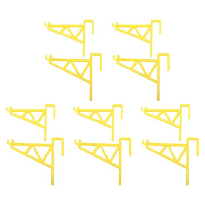 ANGGREK Beehive Frame Holder Grip, Beehive Inspection Bracket Lightweight Sturdy 10pcs for Honey Harvesting (Yellow) - color: Yellow