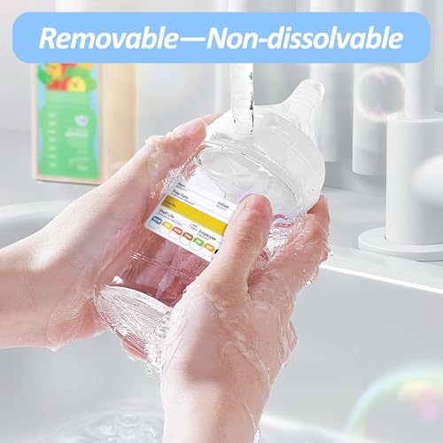 Restaurant Quality Shelf Life Food Rotation Labels Vinyl, 2” x 3” Self-Adhesive Removable Freezer Food Labels, Perfect for Reusable Containers, Easy to Remove, Food Safety Date Sticker (5 PCS) - style: 5 PCS