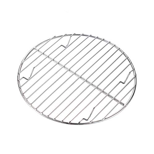 CAMPINGMOON φ8.27inch/φ21cm Round Stainless Steel Roasting Baking Steaming Cooling Rack Cooking Grid Grill Fits for 10-inch Dutch Oven W21 - color: Dia 8.3 inches, W21