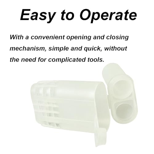 TopHomer 50pcs White Queen Bee Cages 2.56 * 1.10 * 0.43in Beekeeping Catcher Plastic Bee Isolator Clip Beekeeper Rearing Tools for Indoor Home Outdoor