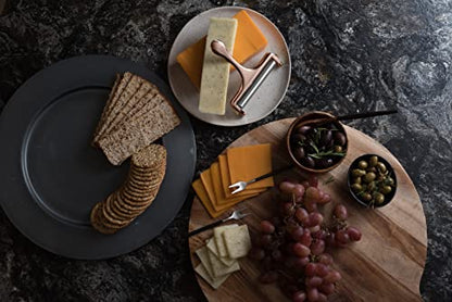 Bellemain Stainless Steel Wire Cheese Slicer - Hand Held Cheese Cutter for Cheddar, Gruyere, Raclette, Mozzarella Block, Adjustable Shaver, Thick & Thin Slicer, Curler (Rose Gold) - color: Rose Gold