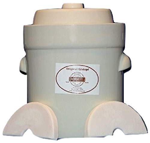 Nik Schmitt WHITE Fermenting Crock Pots 10 Liter ME3210