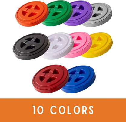 Smart Seal 5 Gallon Screw-On Bucket Lid (Purple, 1 Pack) - color: Purple