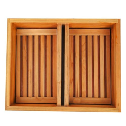 Bee Hive Top Feeder W/Floats 10 Frame Dipped in Beeswax Bee Feeder for Beekeeping Bee Feeding Tools-1 Pack - size: 1 pack 10 frame