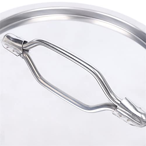 LOYALHEARTDY Stainless Steel Milk Bucket Lid, Durable Universal Lid with Embedded Silicone Seal Ring for 12L/20L/30L/40L/50L/60L Milk Bucket - color: Lid