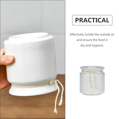 Ceramic Sealed Storage Jar 500ml for Pickling Kimchi Sauerkraut Fermentation Crock Kitchen Food Container