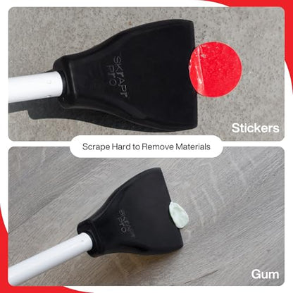 Plastic Scraper Tool, 4 Inch Wide Blade, Non-Scratch, Pole Socket | Heat Resistant 460F, Rust Resistant - Clean Glass, Hard Floors, Walls, and Windows