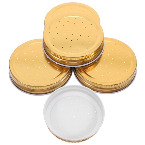 5pcs Bee Feeder Lids for Beehive Entrance Water Dispenser Beekeeping Supplies Iron Cover Set for Hive Feeding Enhancer