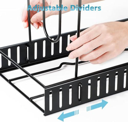 ORDORA Pots and Pans Organizer for Cabinet 16.61 Height 2 Pack, 8 Tier Pot Organizers Rack with 3 DIY Methods, Adjustable Pan Organizer under Cabinet Kitchen Organization and Storage - style: M-16.61"H-LightDuty-2Pack