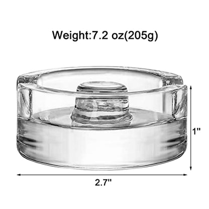 9 Pack Fermentation Weight with Easy Grip Handle, Glass Fermentation Kit, Fermentation Lids for Wide Mouth Mason Jars, Pickle