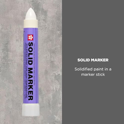 Sakura Solid Paint Markers - Permanent Marker Pens - Window, Wood & Glass Marker - White Paint - 1 Pack - color: White Paint