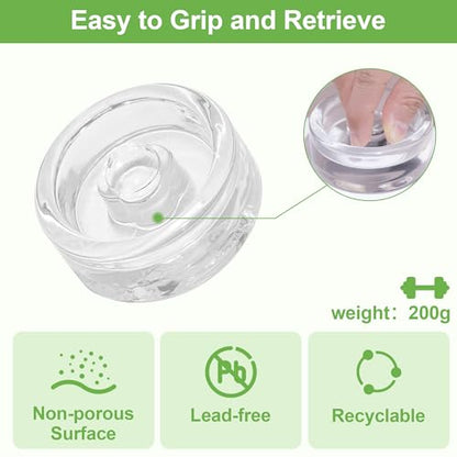 Fermentation Kit for Wide Mouth Mason fermentation Jar,pickling/sauerkraut kit with 4 Glass Fermentation Weights,4 Fermenting Lids,4 airlocks,5 Silicone Rings,5 Silicone Grommet （ No Jars ）