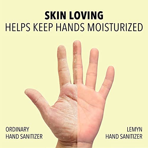 Lemyn Organics Medical‑Grade Hand Sanitizer Gel – 97 % Organic | 70 % USP Ethyl Alcohol | Moisturizing Aloe + Hyaluronic Acid | Freshly Made in USA | 12oz Bottle with Pump - size: 12 Fl Oz (Pack of 1)