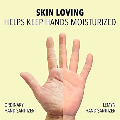 Lemyn Organics Medical‑Grade Hand Sanitizer Gel – 97 % Organic | 70 % USP Ethyl Alcohol | Moisturizing Aloe + Hyaluronic Acid | Freshly Made in USA | 12oz Bottle with Pump - size: 12 Fl Oz (Pack of 1)