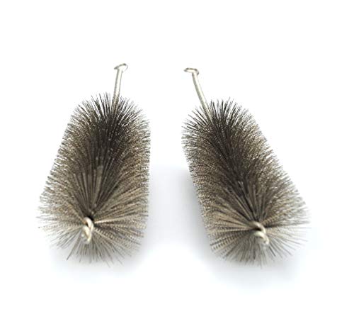 Pipe Cleaning Brush Set Stainless Steel Bristles, 8 Piece Variety Pack for Auto Parts, Bottles, Tubes, Etc.