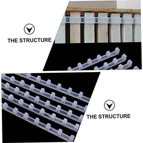 Garneck Beehive Frame Spacer Spacing Tool 10pcs Plastic Bee Hive Frame Clip Honeycomb Beekeeping Accessory