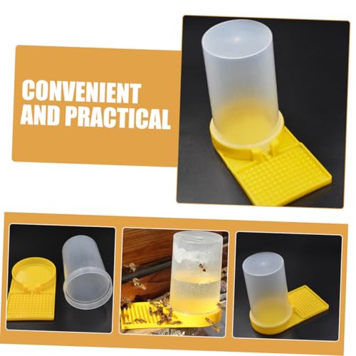 4Pcs Durable Bee Water Feeders for Garden Convenient Beehive Entrance Dispenser Cups Easy to Operate Bee Drinking Station for Beekeeping