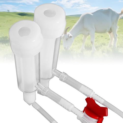 φ25mm Double Head Teat Cup for Goat, Milking Machine Accessory, with 5x8mm Hose - style: Cups for goat