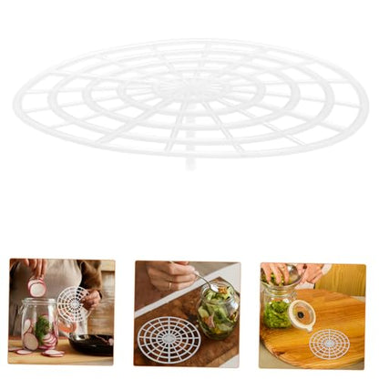 MAGICLULU 5pcs Vegetable Fermentation Press Rack with Round Mesh for Efficient Pickling and Fermenting Small Pressing Tool for Jars and Crocks Easy to Clean and Versatile Use