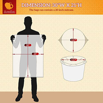 5 Gallon Bucket Liner Bags, 5.5 Mil, 5 Pack, Food Grade & BPA Free Brine Bags for Marinating & Food Storage