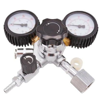 Dual Gauge CO2 Regulator for Homebrew Kegging - Heavy Duty Draft Beer Kegerator with Pressure Relief Valve(CGA320) - size: CGA320