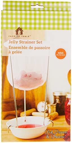Mirro 9664000A Canning Accessories Jelly Strainer Assembly with Bag, White
