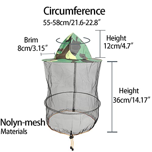2 pcs bee Beekeeping Veil hat Head net Beekeeper Netting Cap beekeeper's Costume